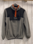 Preview: Ellesse  Pullover  Gr. 140  hellgrau Teddy  + schwarz Reißverschluss orange Bund 