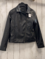 Preview: Name it  Kunstlederjacke  Gr. 152  schwarz silber Reißverschlüsse 