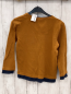Preview: Pullover Gr. 128  ocker blauer Bund
