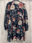 Preview: Coccodrillo  Kleid  Gr. 146  blau bunte Blumen 