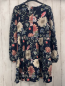Preview: Coccodrillo  Kleid  Gr. 146  blau bunte Blumen 