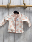 Preview: H&M Fleecejacke Gr. 68  weiß rosa Vögel