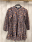 Preview: Garcia  Kleid  Gr. 116  grau Rippen bunte Blumen 