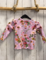 Preview: Next  Langarmshirt  Gr. 92  lavendel bunte Blumen Rüschen an den Schultern 