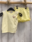 Preview: 2tlg Steiff  T-Shirt + Shorts  Gr. 74  weiß gelbe Streifen + gelb 