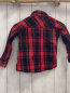 Preview: Steiff  Bluse  Gr. 104  rot schwarz kariert Rüschen 
