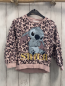 Preview: Name it  Pullover  Gr. 116  rosa schwarz altrosa Druck Stitch 