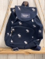 Preview: Abercrombie & Fitch Rucksack blau weiße Hirsche