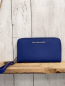 Preview: Michael Kors Portmonee blau silber Schrift