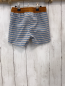 Preview:   Badeshorts  Gr. 98  hellblau beige Streifen brauner Bund Tierkopf 