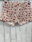 Preview: H&M  Shorts  Gr. 38  weiß hellrote Bumen oliv Blätter 