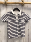 Preview: H&M  T-Shirt  Gr. 92  weiß schwarze Streifen Frottee weißer Kragen 