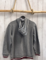 Preview: Esprit  Pullover  Gr. 152  grau Kapuze grau weinrot weiß brauner Streifenbund 