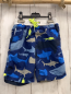 Preview: Boden Shorts  Gr. 122  blau bunte Haie weißer Bund 