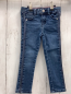 Preview: Okaidi Hose  Gr. 98  blau Jeans Pailettenseitenstreifen Bund verstellbar 