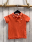Preview: Okaidi  T-Shirt  Gr. 104  orange Polokragen weißer Bund 
