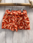 Preview: Okaidi  Shorts  Gr. 104  orange rot weiß gelber Druck mit Gürtel 