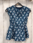 Preview: Okaidi  Kleid  Gr. 104  petrol bunte Schmetterlinge 