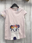 Preview: Sergent Major  T-Shirt  Gr. 110  rosa Panda mit Blumen weißer Blumenbund 