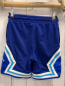 Preview: Jordan  Sportshorts  Gr. 128  blau mit Lochmuster + weiß hellblaue Streifen weiße Kordel 