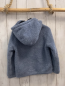 Preview:   Teddyjacke  Gr. 110  hellblau + schwraz mit weißer Eule 