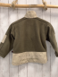 Preview: Timberland  Pullover  Gr. 110  sand Fleece beige Bund gelbe Applikationen Reißverschluss 