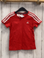 Preview: Adidas  T-Shirt  Gr. 116  rot weiße Striefen 