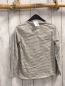 Preview:   Langarmshirt Gr. 122  hellgrau graue Streifen Krokodil auf Fahrrad 