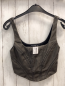 Preview: Stradivarius  Blusentop Gr. S grau lederopitk 