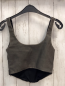 Preview: Stradivarius  Blusentop Gr. S grau lederopitk 
