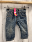 Preview: neu Benetton Hose  Gr. 74  blau Jeans Schrift Bund verstellbar 