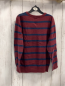 Preview: Abercrombie  Pullover  Gr. 128  weinrot blaue Streifen rotes Plüsch "F" 
