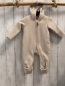 Preview: H&M  Fleeceoverall Gr. 62  beige Kapuze mit Ohren 