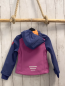 Preview: Trollkids  Softshelljacke  Gr. 98  blau lavendel orange Schrift + Reißverschluss + Futter 