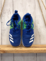 Preview: Adidas Schuhe Gr. 34  blau grün weiße Sohle