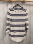 Preview: Gerry Weber  Pullover Gr. M  weiß blaue Streifen Rippen 