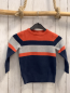 Preview:   Pullover  Gr. 104  rot blau hellgrau Strick mit Streifen