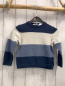 Preview: H&M  Pullover  Gr. 98  blau hellgrau hellblaue Streifen Strick