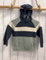 Preview: Orchestra  Pullover  Gr. 104  grau mint creme mit Rippen + Kapuze 