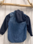 Preview: H&M  Hemd  Gr. 104  blau Jeans blaue Sweatärmel + -kapuze 