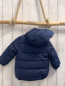 Preview: Benetton Winterjacke  Gr. 80  blau Kapuze graues Teddyfutter 