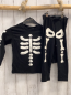 Preview: 2tlg H&M  Schlafanzug  Gr. 98  schwarz weiße Knochen 