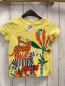 Preview: DP...aM T-Shirt  Gr. 110  gelb Wilde Tiere Palme 
