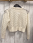 Preview: H&M Pullover Gr. 146  weiß Strick Lochmuster