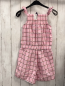 Preview: sergent major Playsuit Gr. 140  rosa weiß kariert Blumen