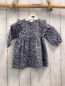 Preview: H&M  Kleid  Gr. 68  grau weiße Blumen 