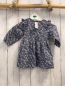Preview: H&M  Kleid  Gr. 68  grau weiße Blumen 