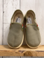 Preview: Conguitos  Leinenschuhe  Gr. 27  grau + rot weiß grüner Streifen