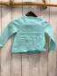 Preview:  Strickjacke Gr. 74  hellblau gestickte Blumen