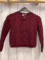 Preview:  Strickjacke Gr. 116  bordeauxrot Lochmuster